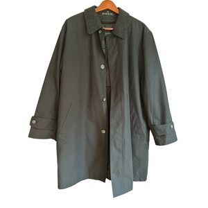 Lauren Ralph Lauren Men Black trench/overcoat Size M  Removable wool Liner